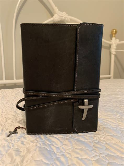 Genuine Leather Latigo Saddlery Wrap Style Bible Cover Brown Etsy
