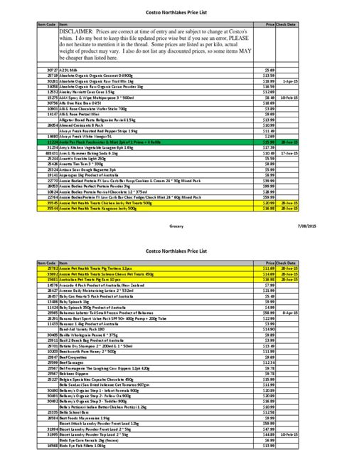 Maybe you would like to learn more about one of these? Costco Price List - BNE North Lakes