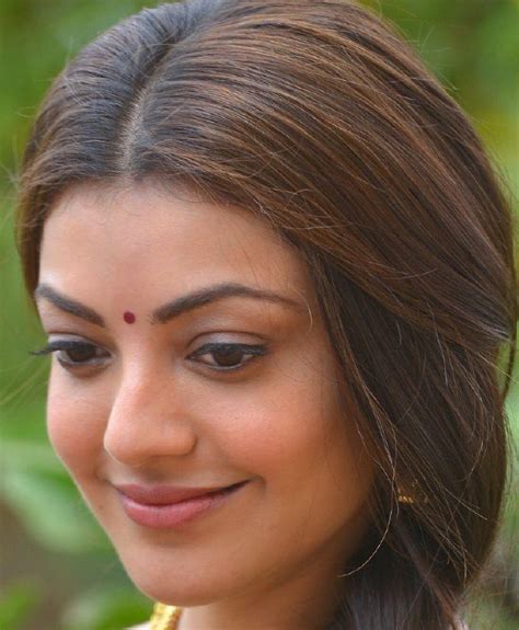 Gorgeous Tamil Model Kajal Agarwal Without Makeup Real Face Close Up