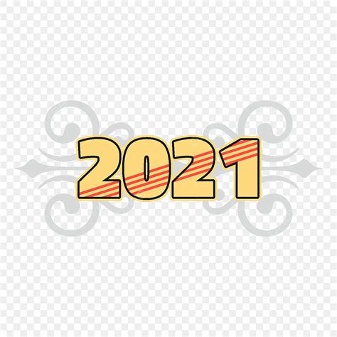 Modern Typography Vector Hd Images Modern 2021 Text Year Typography