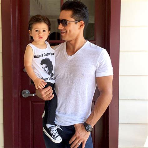 Mario Lopezs Adorable Son Dominic Rocks Ac Slater Shirt With Dad