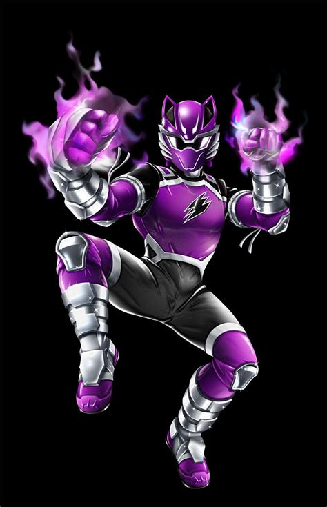 Power Ranger Jungle Fury Violet Wolf Ranger By Dxpro On Deviantart