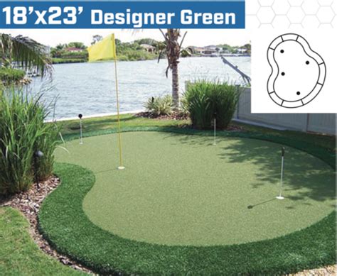 And now you can get it. 18' x 23' DIY Backyard Putting Green | Backyard putting green, Green backyard, Outdoor putting green