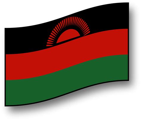 Clipart Clickable Malawi Flag