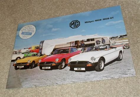 MG RANGE BROCHURE 1978 Midget MGB Roadster MGB GT Sports Cars