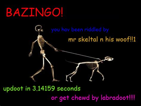Mr Skeltal And His Woof You Have Been Spooked By The Spooky Skeleton Know Your Meme