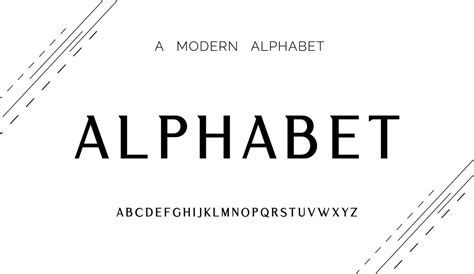 Modern Abstract Alphabet Fonts Typography Technology Electronic