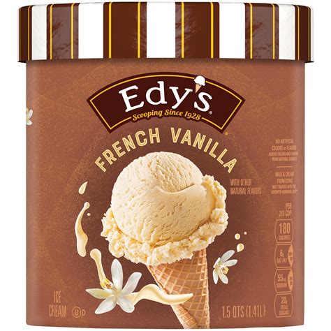 Edy S French Vanilla Ice Cream Tub Quart Walmart Com