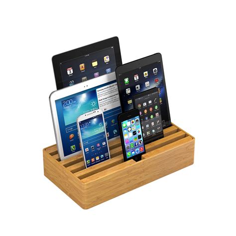 Universal Charging Station Bamboo Medium All Dock Touch Of Modern