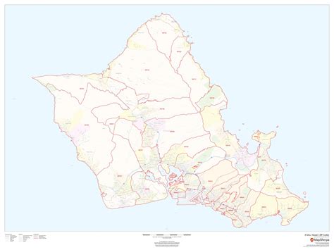 Zip Code Map Oahu Australia Map