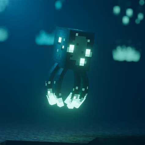Minecraft Glow Squid Texture