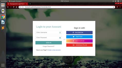 Create Amazing Login Form Using Html Css And Bootstrap Social Logins