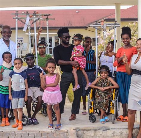 Photos Bisa Kdei Visits Kids With Scoliosis At Focos Hospital