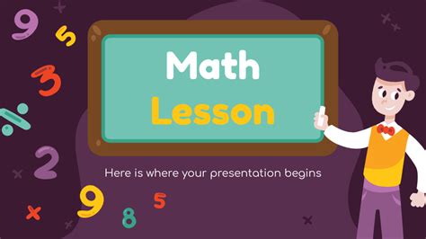 Math Lesson Google Slides Theme PowerPoint Template