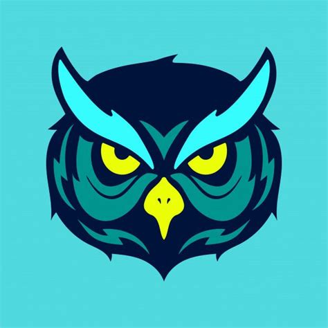 Owl Face Logo Logodix