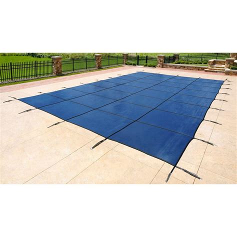 Blue Wave 15 Ft X 30 Ft Rectangular Blue In Ground Pool Safety Cover