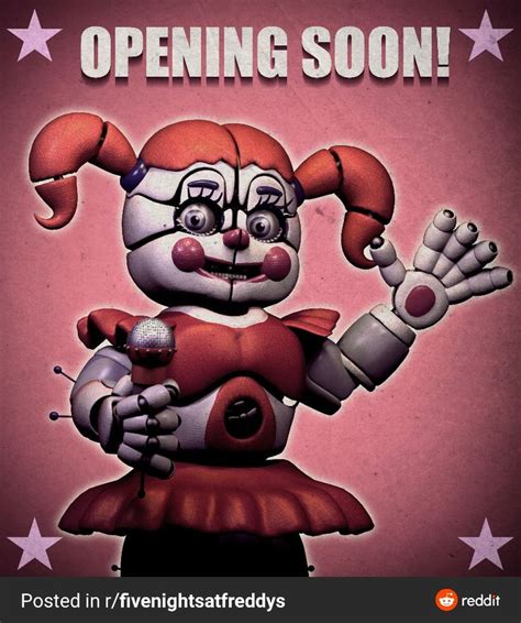 Circus Baby S Pizza World Poster Circus Baby Baby Pizza Fnaf Baby