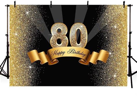 80th Birthday Backdrop