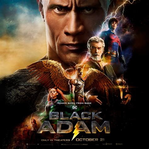 Black Adam Promotional Poster Dwayne The Rock Johnson Photo