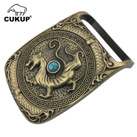 Cukup The Tang Dynasty Dragon Real Jade Decorative Brass Buckle Metal 3