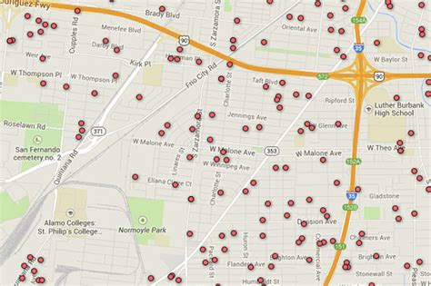 Registered Sex Offender Map Of San Antonio Area Zip Codes Houston Chronicle
