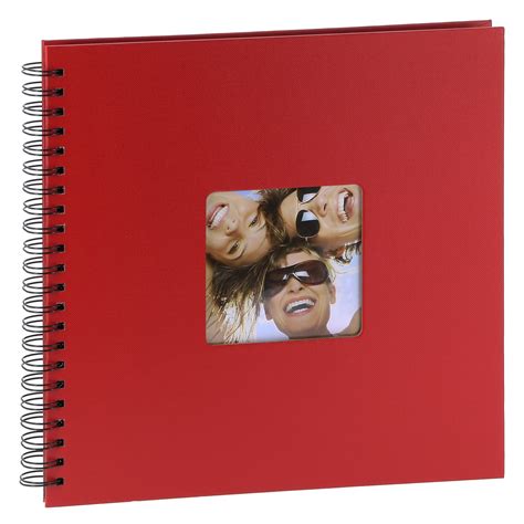 Album Photo Walther Design Traditionnel Fun 50 Pages Noires 200 Photos Couverture Rouge