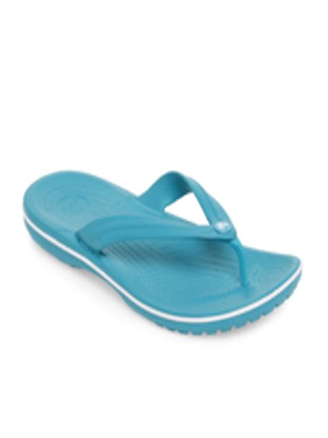 Buy Crocs Unisex Turquoise Blue Solid Thong Flip Flops Flip Flops For