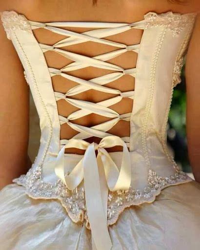 The Modern Princess ♕ Corset Tie Back Dress Wedding Dress Backs