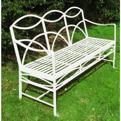 The Dudley Wrought Iron Garden Bench Black Country Metalworks