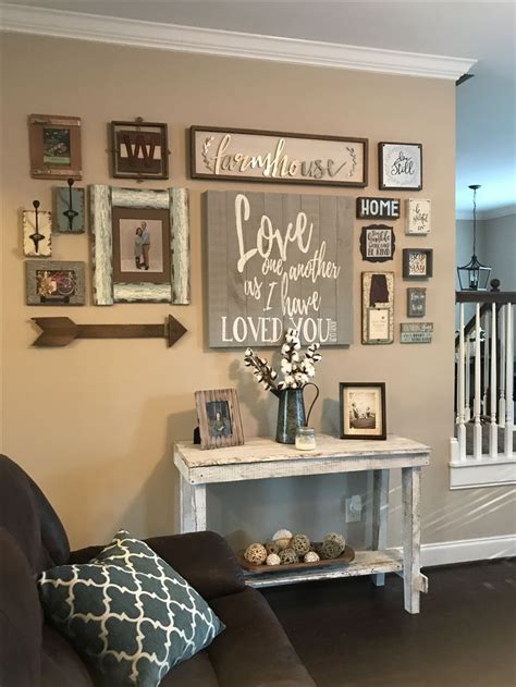 New Collage Wall Rustic Farmhouse Home Decor Ideas And