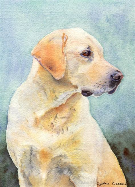 Labrador Art Watercolor Dog Labrador Retriever Art