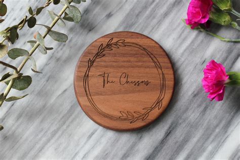 Personalized Coasters Engraved Coasters Custom Wood Etsy