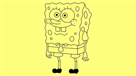 How To Draw Spongebob Squarepants Step By Step For