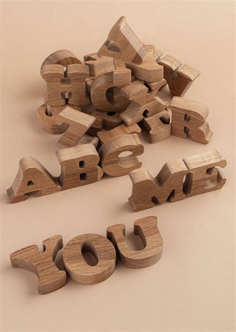 Wood Alphabet Wooden Alphabet Lower Case Letter Blocks Alphabet Letters