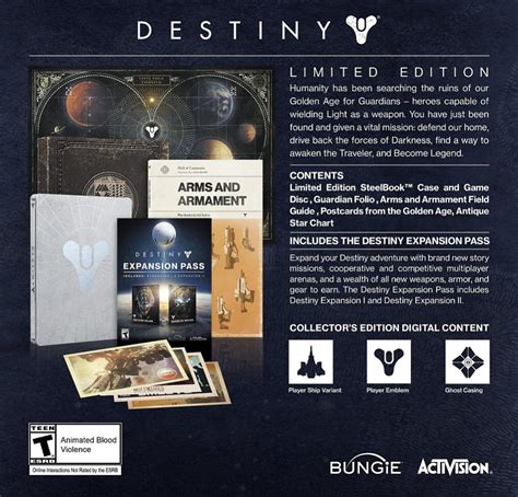 Moviestvgames Bungie Unveils Destiny Collectors Editions
