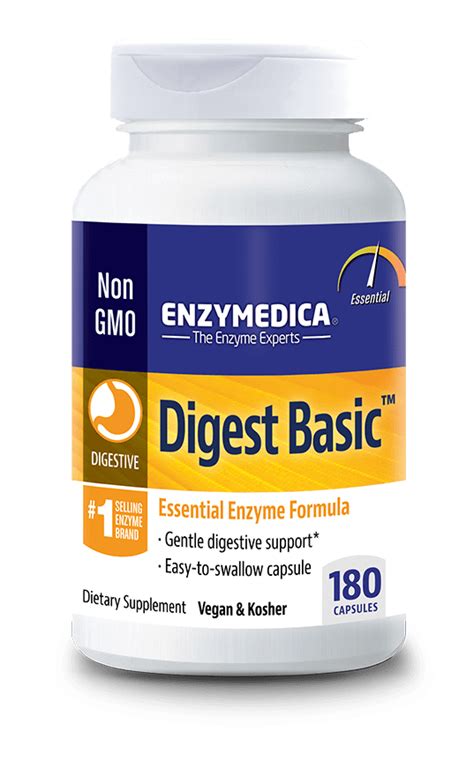 Enzymedica Digest Basic 180 Capsules Dietary Supplement To Support