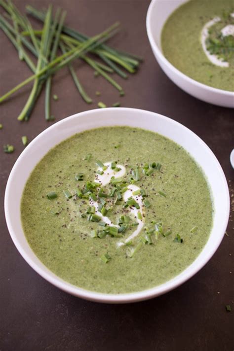 Creamy Broccoli Spinach Soup With Greek Yogurt Recipe Chefthisup