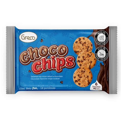 Galleta Choco Chips Greco240 Gr Supermercados Pacardyl