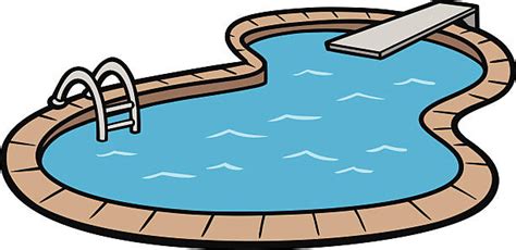Swimming Pool Cartoon Illustrations Royalty Free Vector Graphics