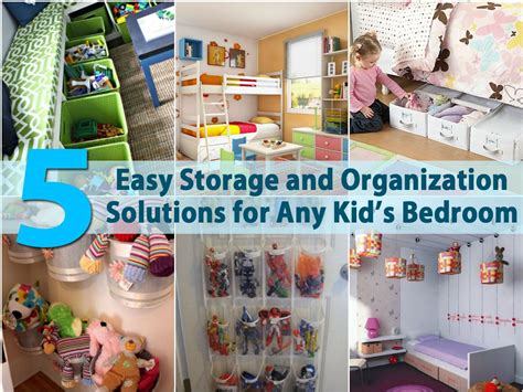 I'm back with a third mft craft organization post, with today's topic being. 5 Easy Storage and Organization Solutions for Any Kid's ...