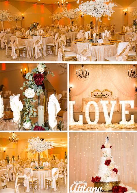 Neutral Wedding Decor | Villa Tuscana Reception Hall