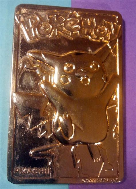 I miss my gold plated pokemon cards. 7 best Gold plated cards images on Pinterest
