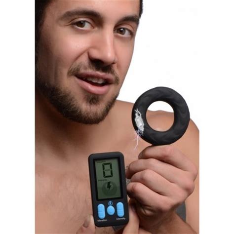 Zeus E Stim Pro Silicone Vibrating Cock Ring With Remote Control Sex Toys Adult Novelties