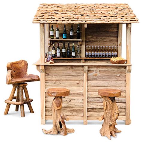 Thanks to the plentiful storage the design doubles up perfectly to cater for all your drink station essentials. Teak Root Garden Bar | Garden Bar | Outdoor Bar | Home Bar