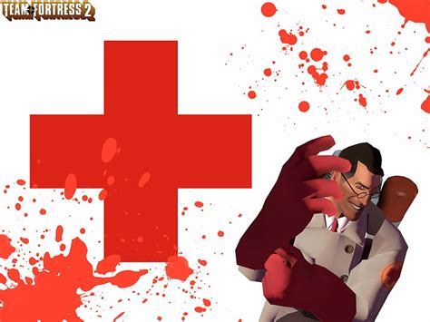 Hd Wallpaper Fortress Games Medic Team Tf2 Video Wallpaper Flare