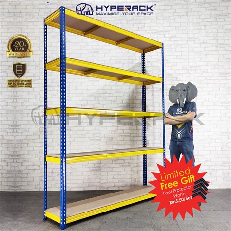 Boltless Rack - 244cm Heights x 5 Levels - Hyperack | Malaysia's ...