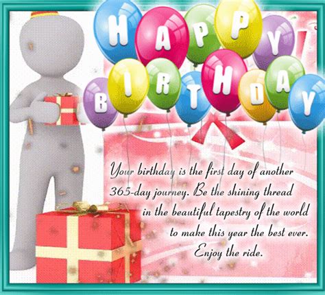 Read the wishes below to find inspiration for heartwarming birthday wishes for your father. A Birthday Message Card On Your Day. Free Happy Birthday ...
