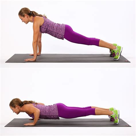 How To Do Push Ups In A Row Challenge Popsugar Fitness