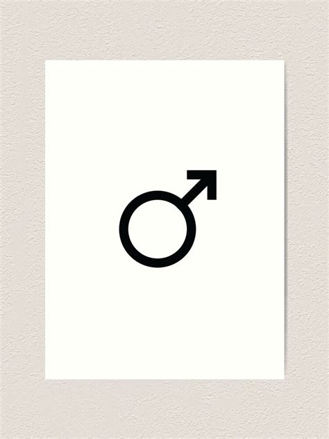 lámina artística logotipo masculino símbolo de género símbolos del planeta marte símbolo