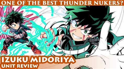 Izuku Midoriya Unit Review Brave Frontier Global X My Hero Academia